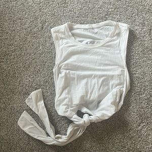Lululemon white wrap tank
